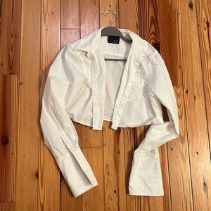 Local European | White Cropped Button Down